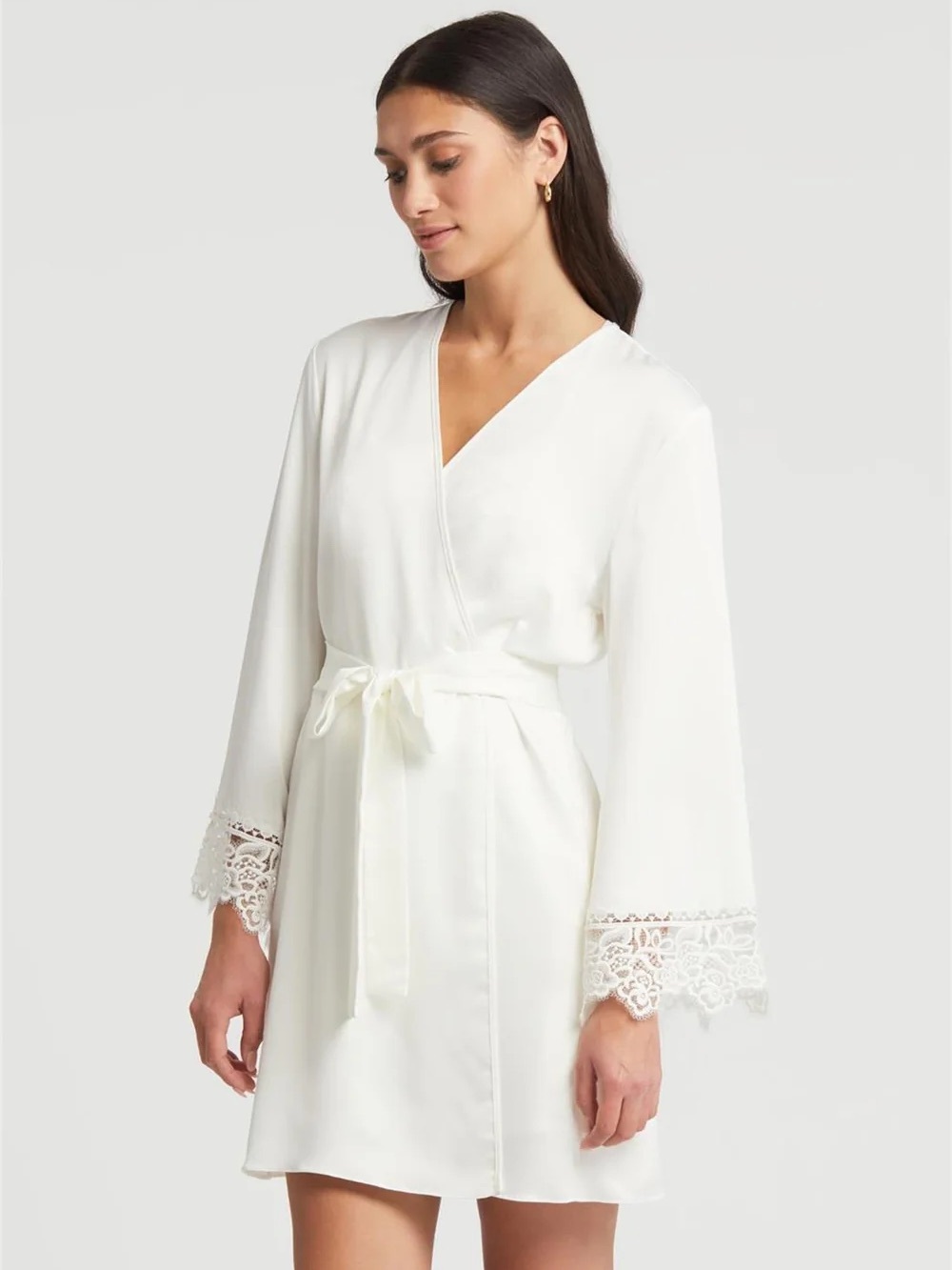 NWT Rya Collection White Rosy Cover Up Robe